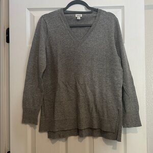 J. Crew Heather Gray Knit Top